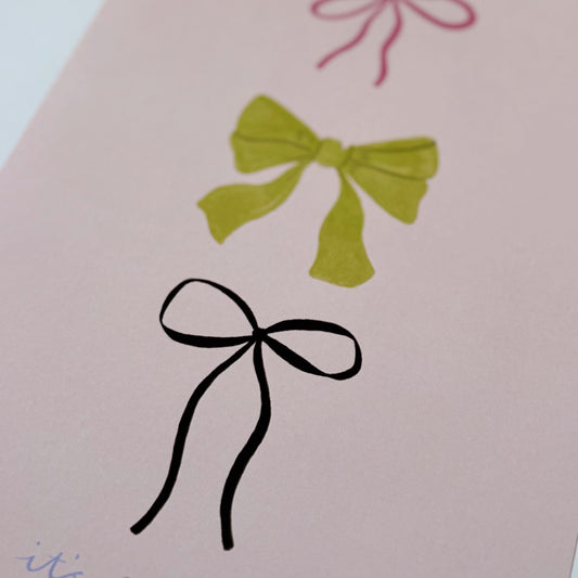 Take a bow print